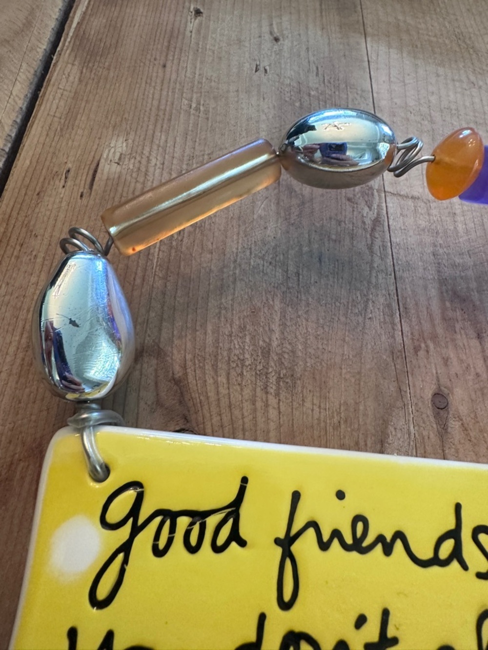 Good Friends Are  Like Stars Ceramic Plaque Sandra Magsamen Yellow Dept 56 NWT - Picture 4 of 14